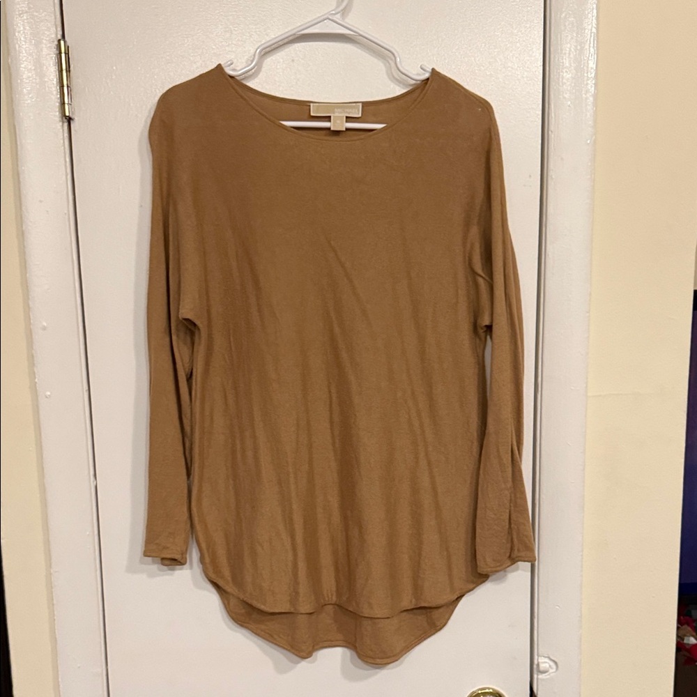 Michael Kors Camel Long Sleeve Tee